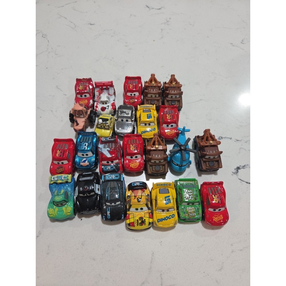 Disney Pixar Cars Mini Racers Lot Of 25
